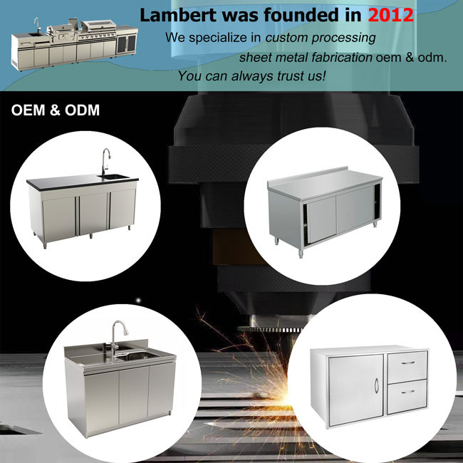 Single Door Stainless Steel Kitchen Cabinets Without Sink