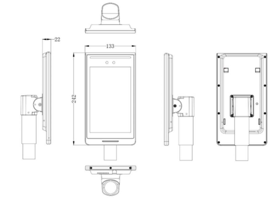 Enhanced Security Face Recognition Terminals Access Control Facial ID Recognition Terminals