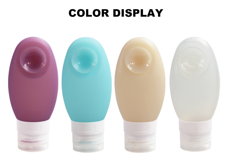 Odorless 100ml Silicone Travel Bottles With Suction Cup