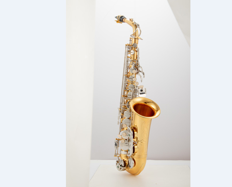 wholesale saxophone brass instrument gold lacquer e-flat Eb alto saxophone AS Class brass saxophone That Add Harmony