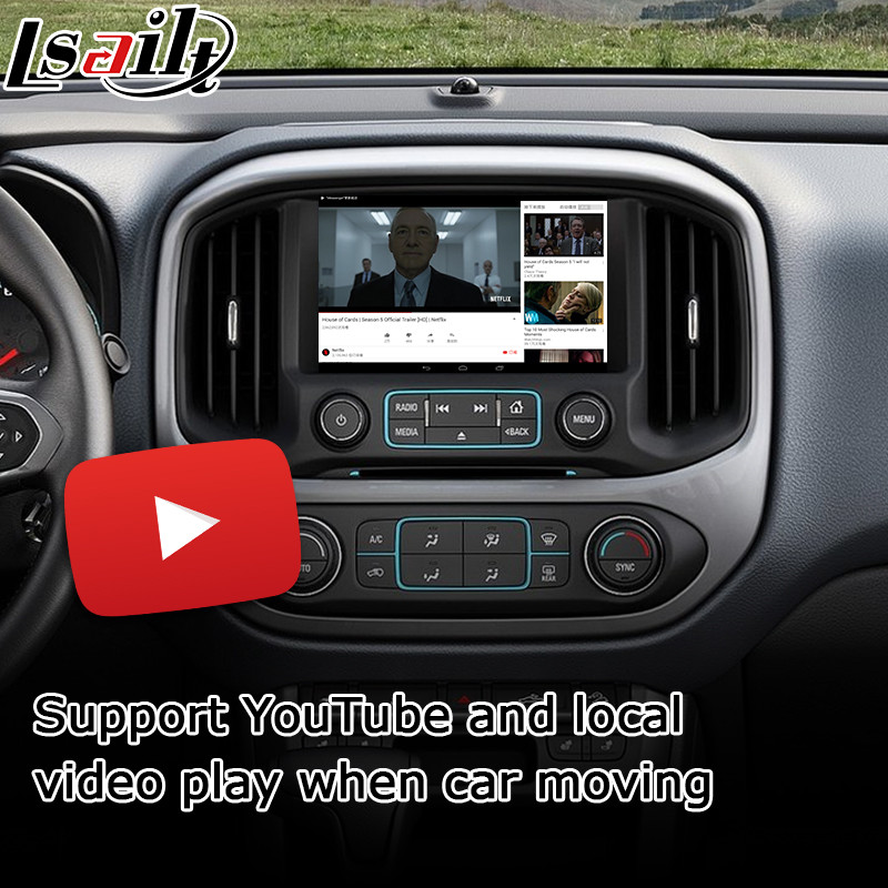 Carplay interface for Chevrolet Colorado GMC Canyon android auto youtube box by Lsailt Navihome