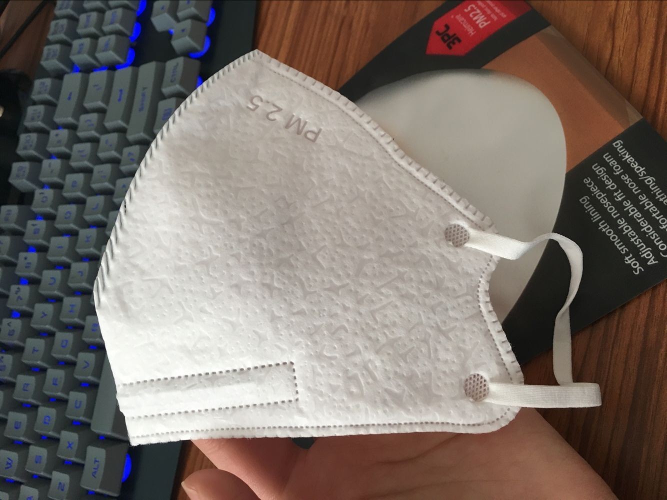 Best N95 ear-loop Face Mask for winter,white or blue,adult,non-woven without valve