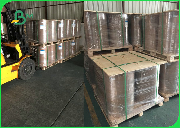 Jumbo Roll 135gsm Glossy Coated Couche Paper For Printing 610MM 760MM 860MM