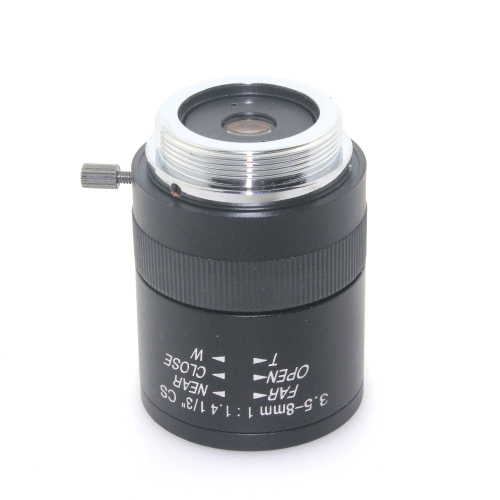 Metal Digital Varifocal Lenses Interface 1/3 Machine Vision 3.5-8mm Manual Aperture