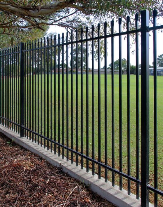 1.8m Tubular Steel Fence Corrosive Resistance For Playground