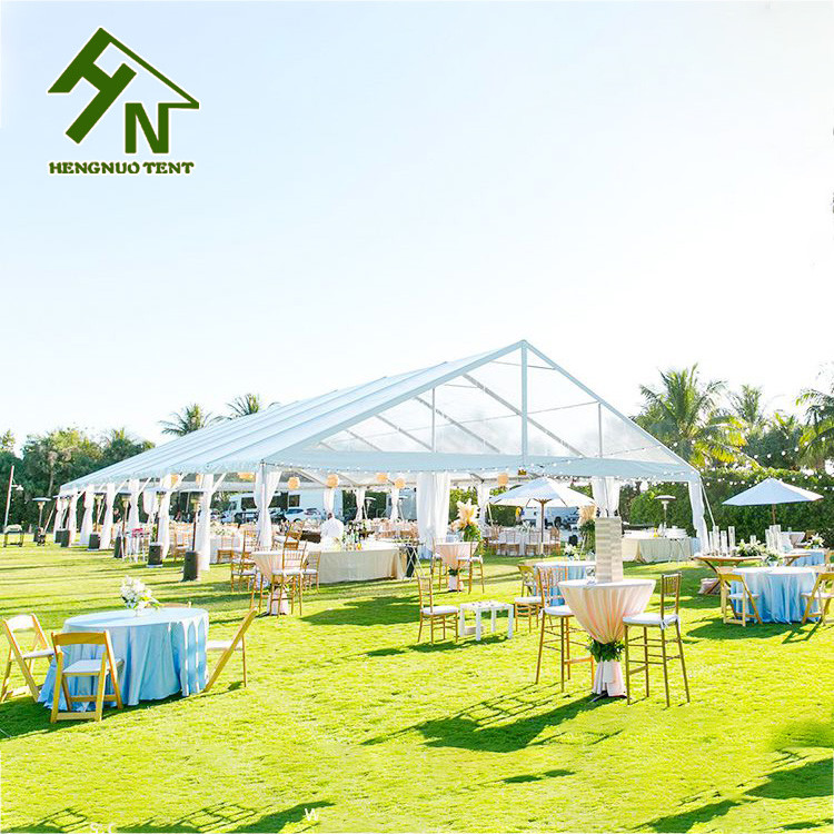 15x40m Large Transparent Aluminum Alloy Event Party Wedding A Shape Tent