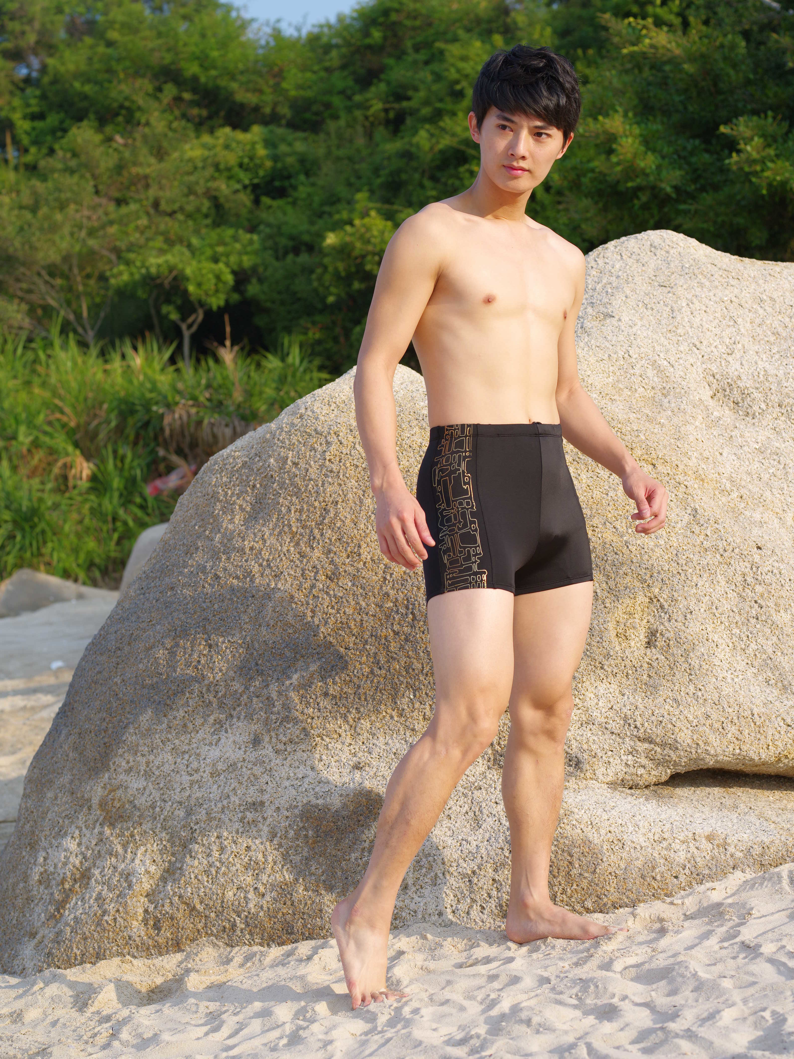 Quality waterproof swimming brief shorts men swimsuit male swimsuit XXXL quick drying mens swim swimming trunks