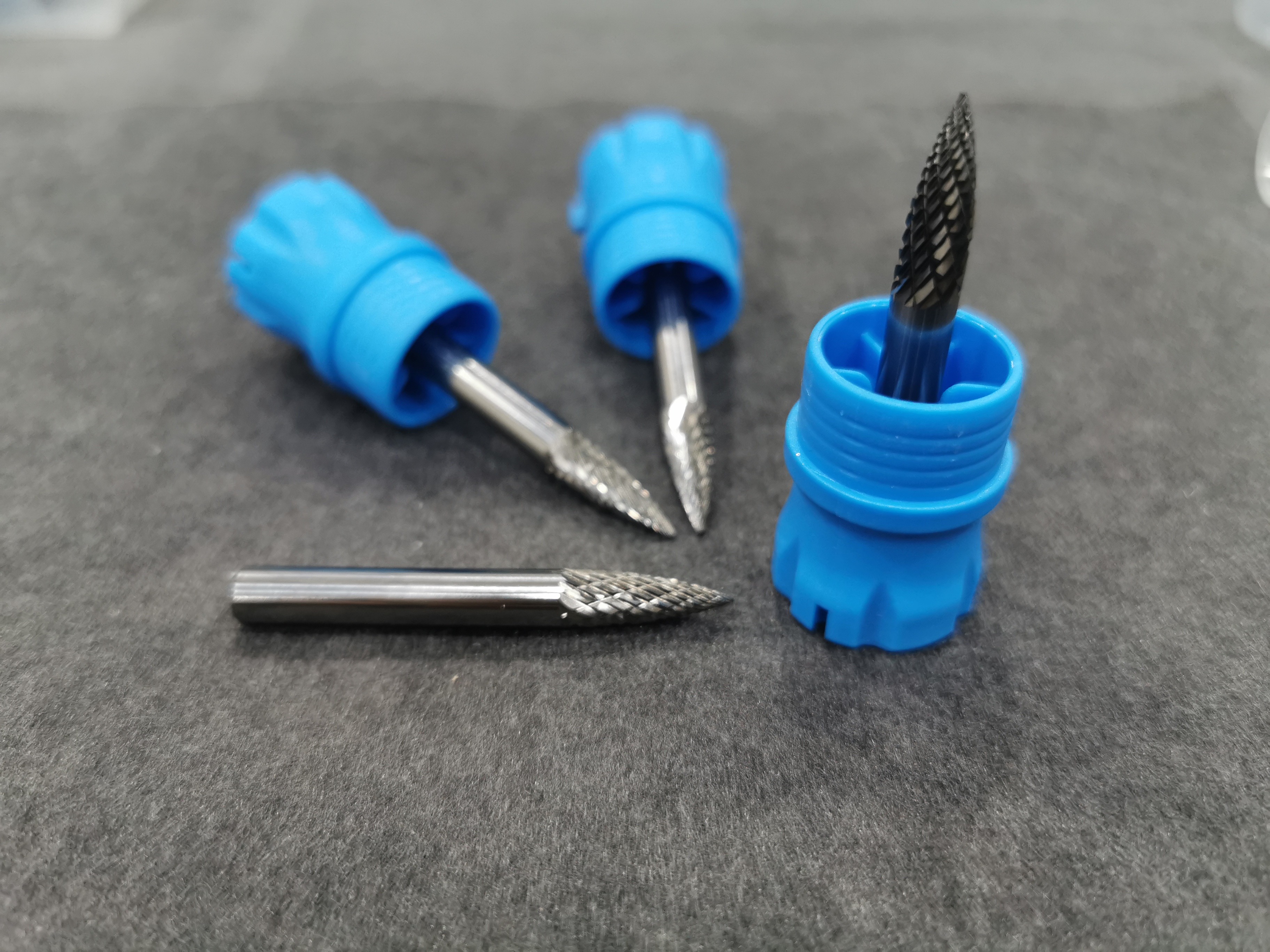 SOLID ROTARY CUTTING TOOLS 100% BURR ROTARY FILE TREE SHAPE WITH POINT END