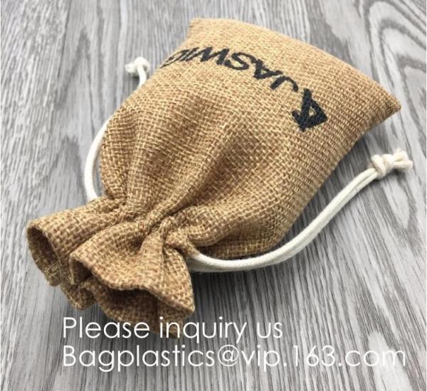 Gift Pouches with Jute Drawstring Linen Hessian Sacks Bags for Party Wedding Favors Jewelry Crafts,Little Gifts, bagease