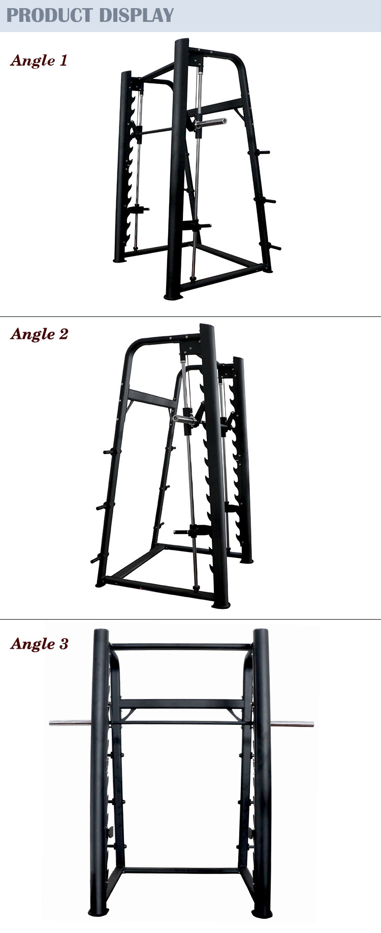 Q235 213kgs Squat Power Rack Fitness Smith Machine