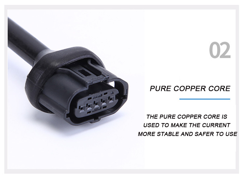 Male To Female 5Pin Waterproof Wire Harness For Car Modification