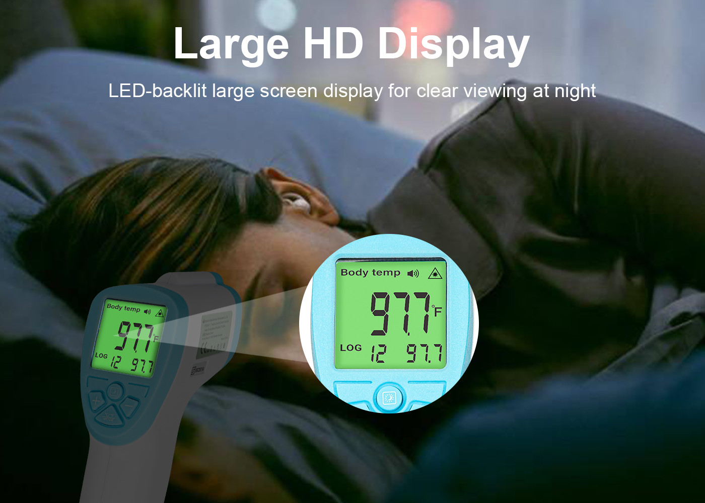Electronic Medical Non Contact Infrared Thermometer With 32 Groups Of Memory