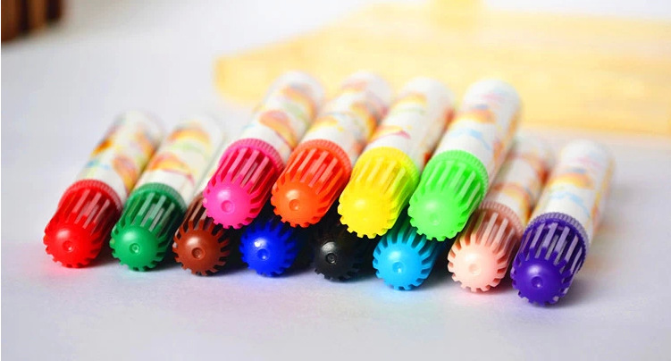 36 Colors Non-toxic Art Marker Set for Kids Watercolor Creative Stationery Supplies