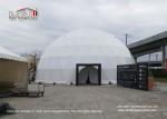 25m Diameter White Geodesic Dome Tents With Interior Projection Fabric For Art