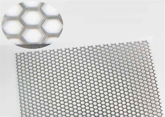 25mm Hexagonal 1m Galvanized Decorative Panels Perforated Metal Screen Sheet