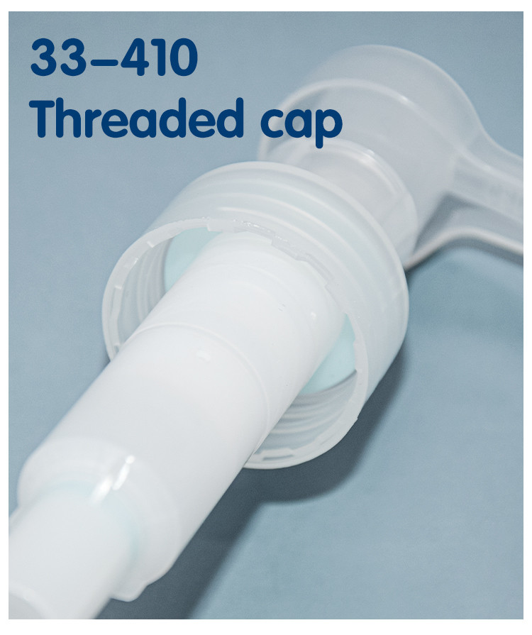 Custom Color 33-410 Mono PCR Lotion Pump Dispenser With 4cc Dosage Packaging