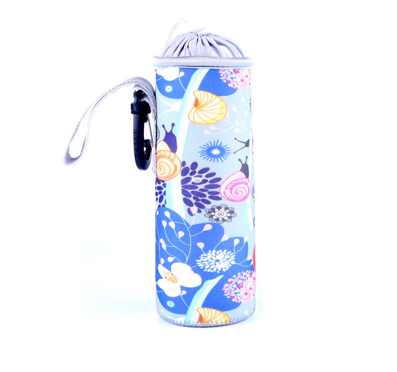 Wholesale Custom Collapsible Neoprene Water Bottle Cover with Handle