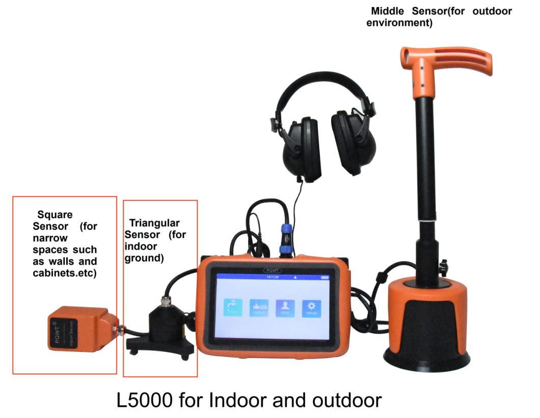 Pqwt-L5000 Multi-Sensors Indoor&Outdoor 5m Depth Water Pipe Leak Detector