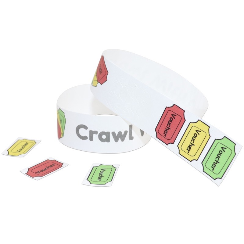 Cheap Tyvek Event Wristbands Custom Design Event Party VIP Identification Admission Paper Event Bracelet