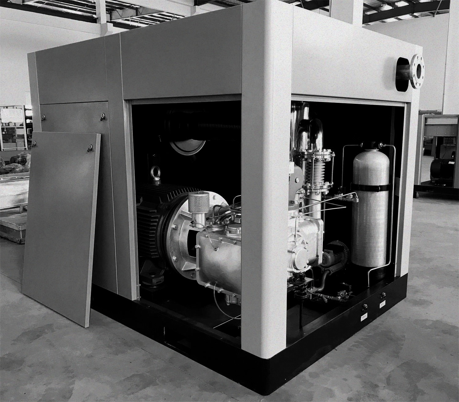 200kw/270hp 8bar/116psi water cooling water lubrication oil free screw air compressor oil free air compressor