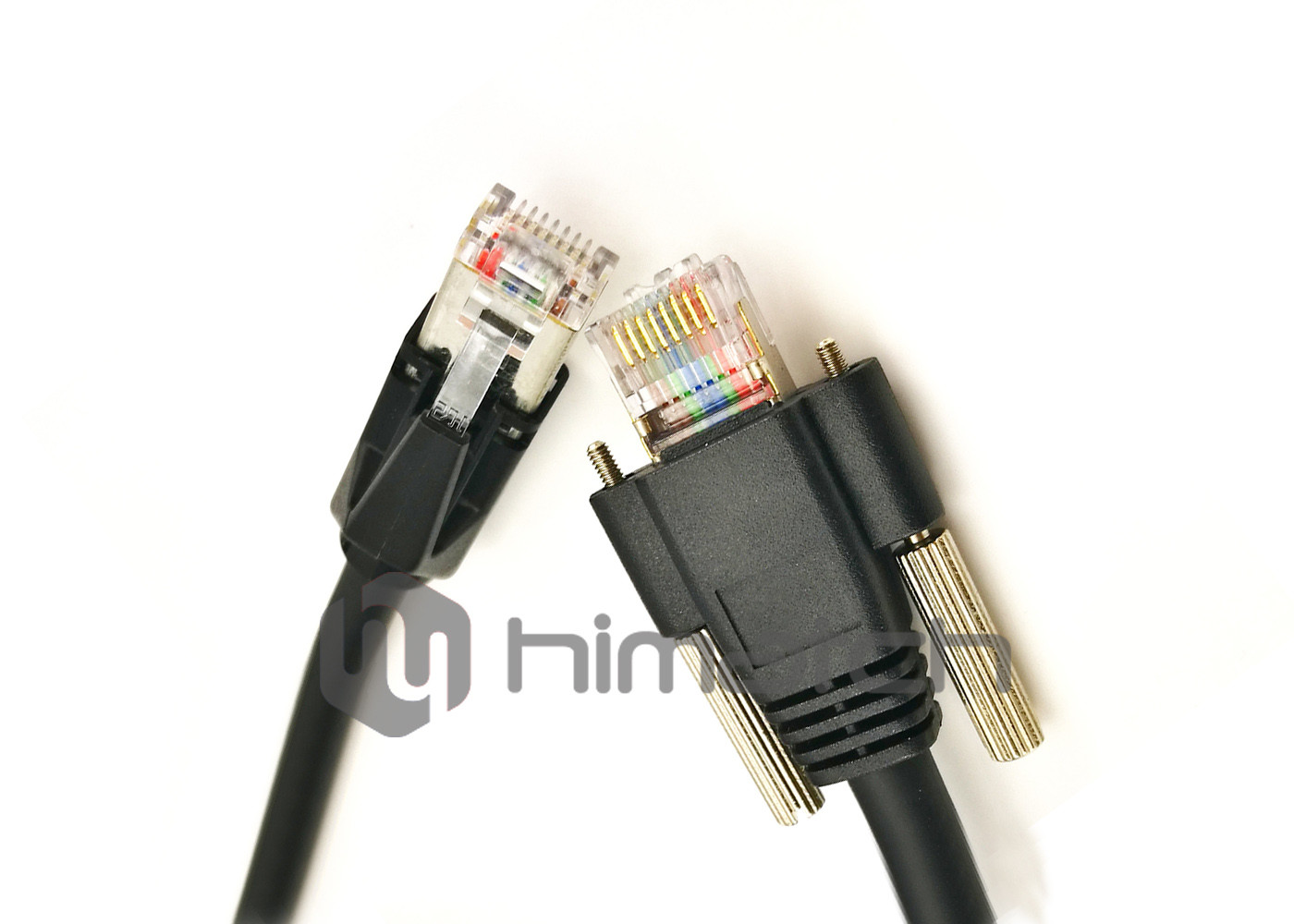Industrial Gigabit Ethernet Cable RJ45 Plug 30 - 80V For Data Transmission