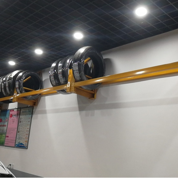 LH Custom Logo Heavy Duty Tire Rack Rack , Wall Hanging Tire Rack Thickened,Steel Display Rack For Shop