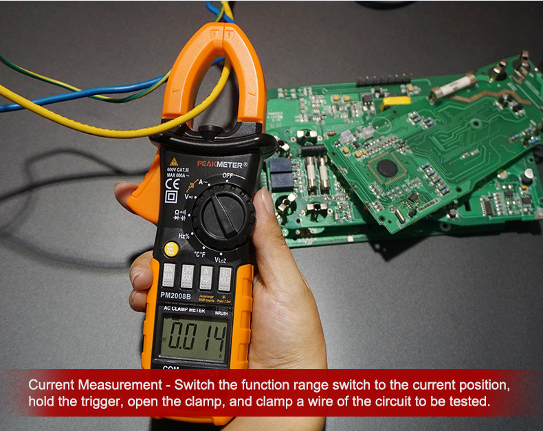 Auto and Manual Range Digital Clamp Meter T-RMS INRUSH Current meter MAX MIN values measurement