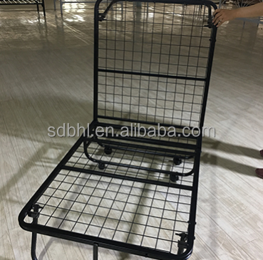 Convenient and Stylish Luxurious Diplomat Twin Metal Folding Bed With Memory Mattress