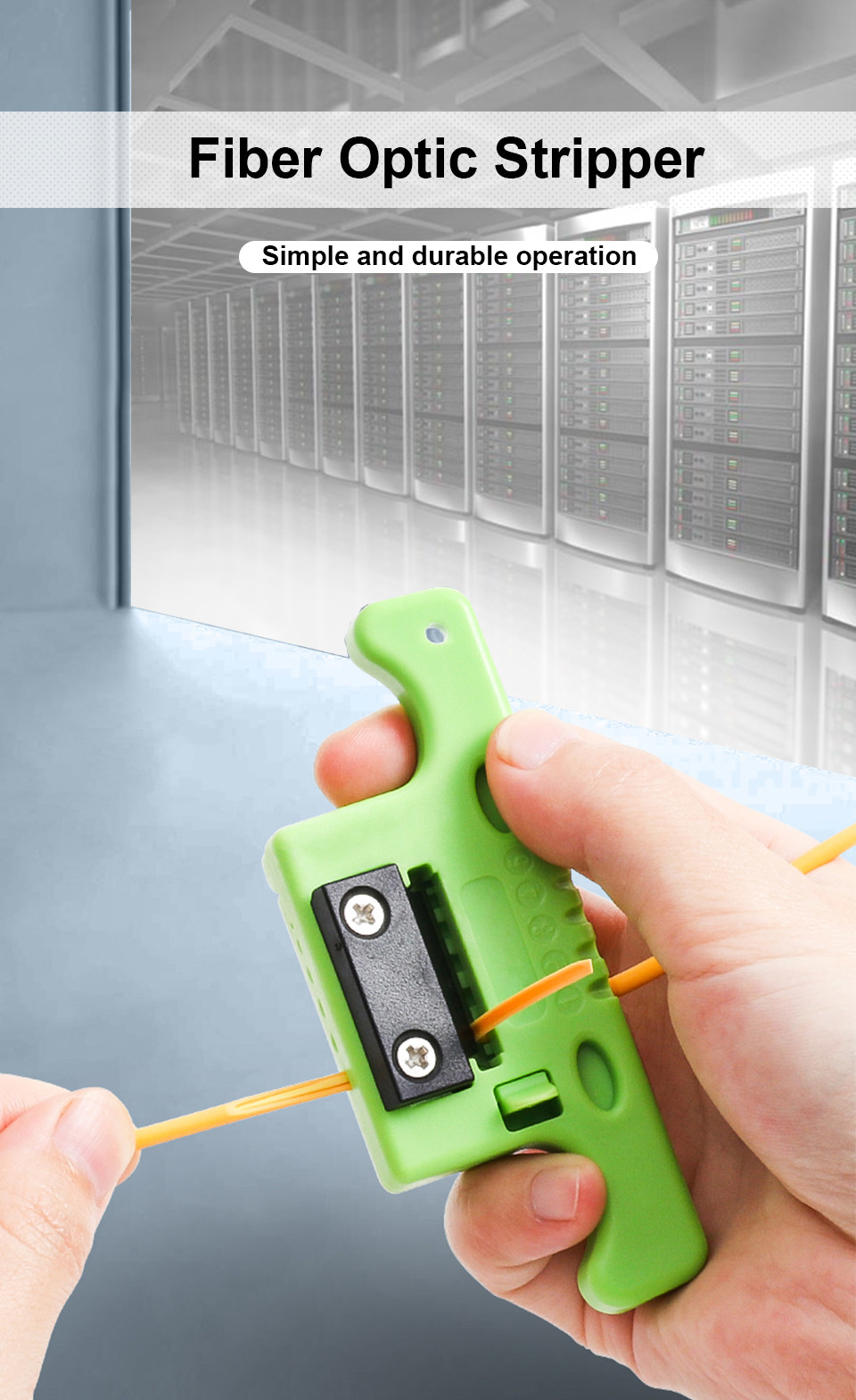 MSAT5 Fiber Optic Tools Stainless Steel 1.9mm - 3.0mm Fiber Cable Buffer Tube Stripper