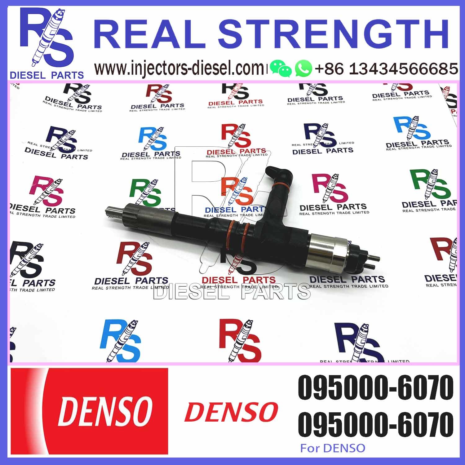 Huida SAA6D125E-5 engine fuel injector 6156-11-3100 095000-6070 with genuine packing