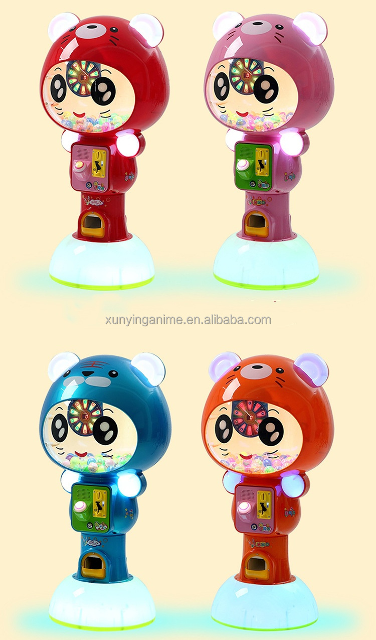 Metal Acrylic Plastic Mini Capsule Candy Vending Machine for Indoor Entertainment