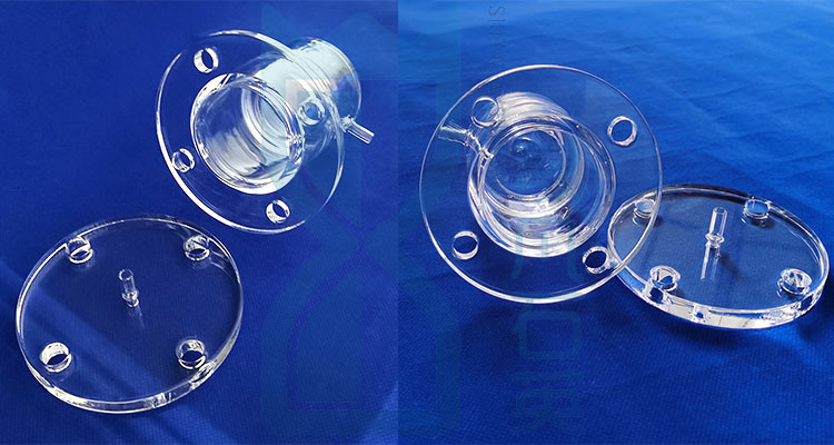 High Quality Polished Quartz Glass Tube Quartz Tube With Flange End