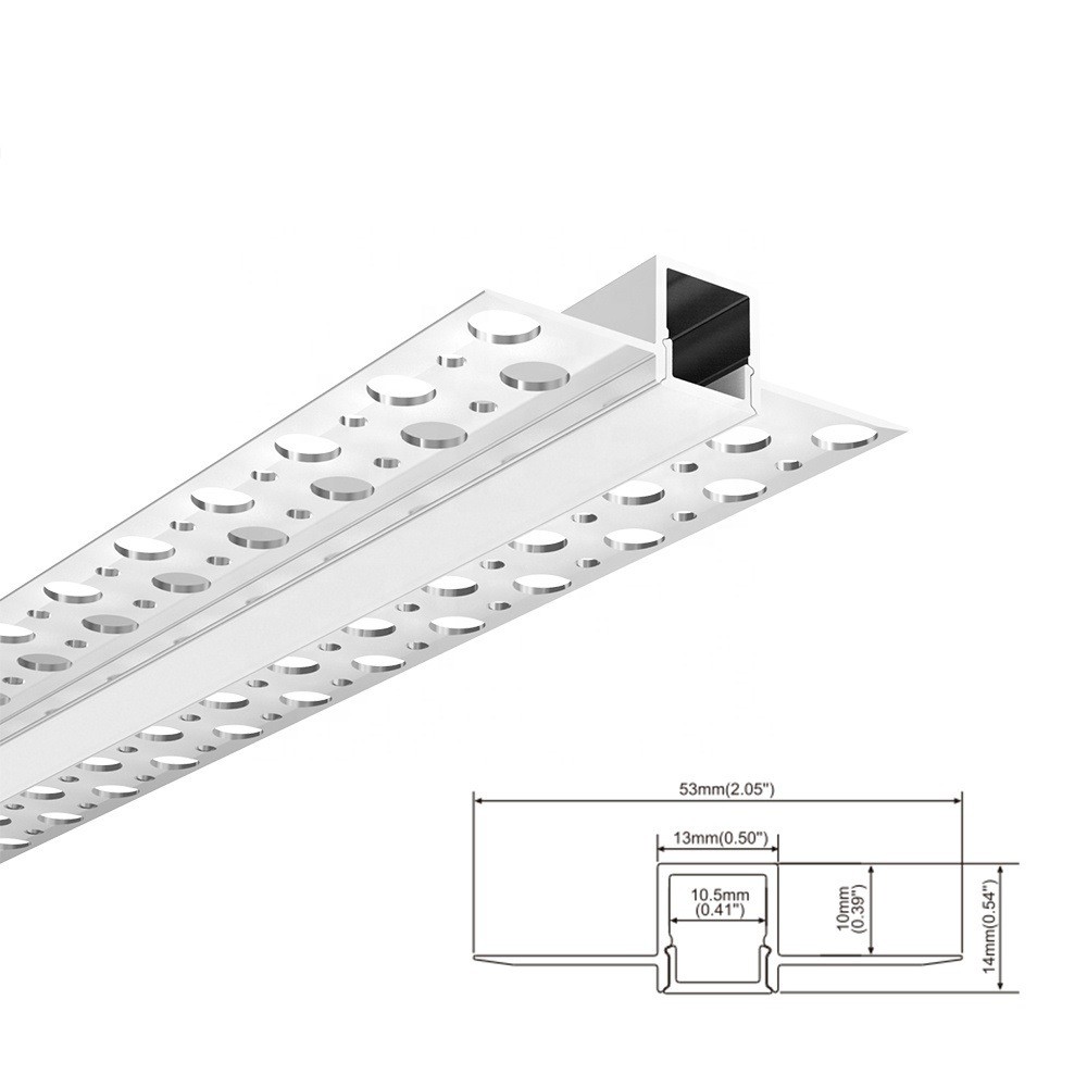 Ceiling Linear Light Led Aluminium Profile CNC Extrusion For Furniture