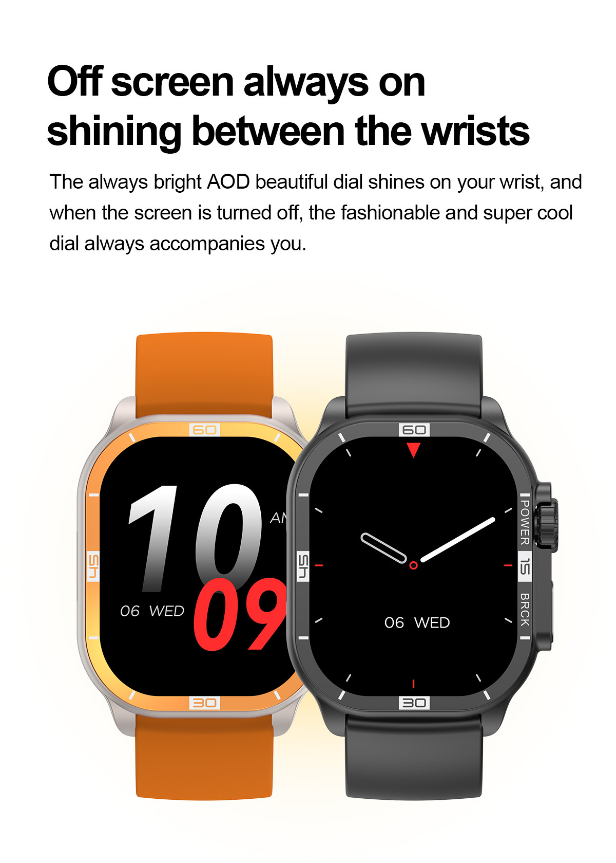 Hk96 Smart Watch High Performance Program Dock Bluetooth Calls Call Reminders Sms App Infomation
