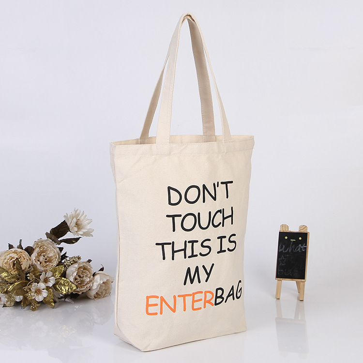 ODM Foldable Eco Canvas Bags Cotton Canvas Tote Shopper Bag