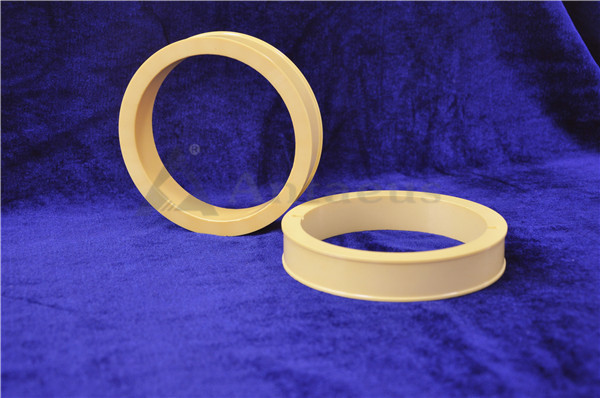 Yellow Custom Ceramic Parts Abrasion Resistant Zirconia Ceramic Components
