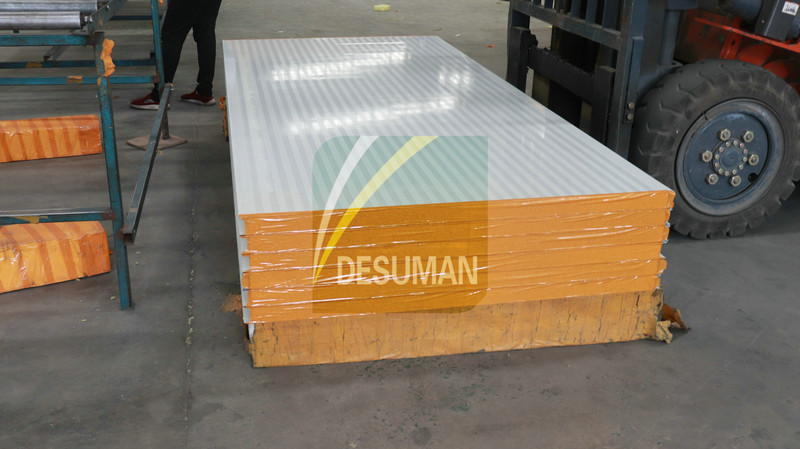 Color Steel Wall Roof Rock Wool Silica Sandwich Panel