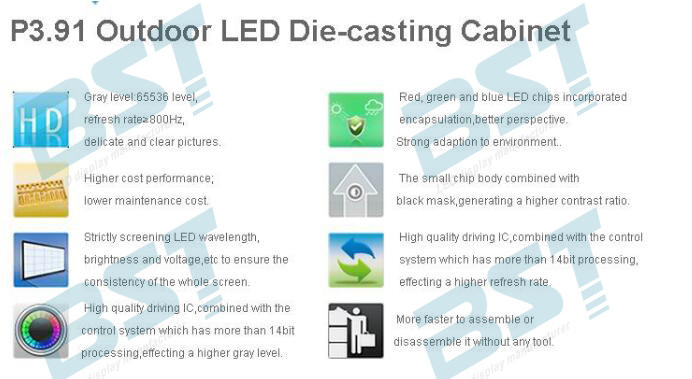 High Resolution P3.91 Outdoor Led Video Display Hire Led Screen , Waterproof IP65