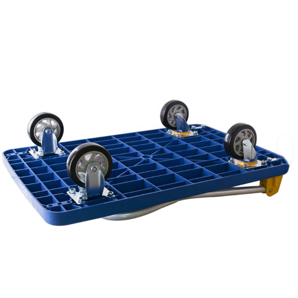 200kgs Loading Capacity Large Platform Heavy Duty Hand Truck Cart Folding With Brake and Swivel Wheels