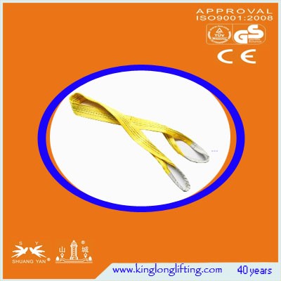 Flat Lifting Chain Slings , Round Lifting Slings 5:1 For Stone Marble Glass