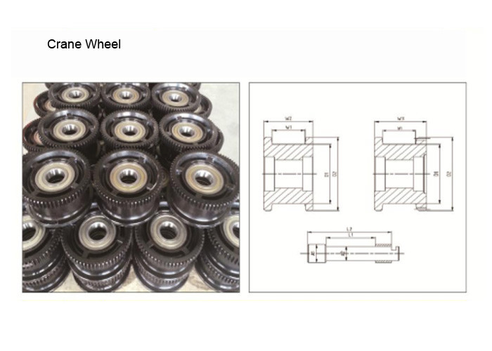 Cast And Forged Customized Crane Wheel For Bridge / Overhead Crane