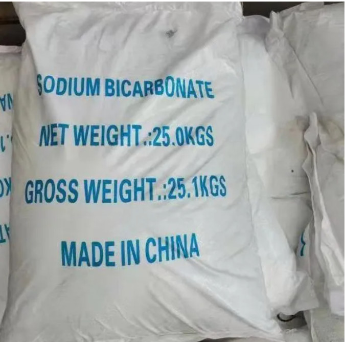 White NaHCO3 Powder Monoclinic Crystalline Sodium Bicarbonate 144 55 8