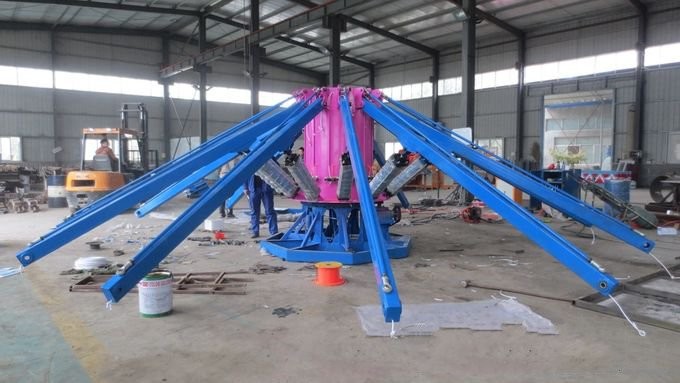 Durable Octopus Amusement Ride Blue Color With Music And Led Light