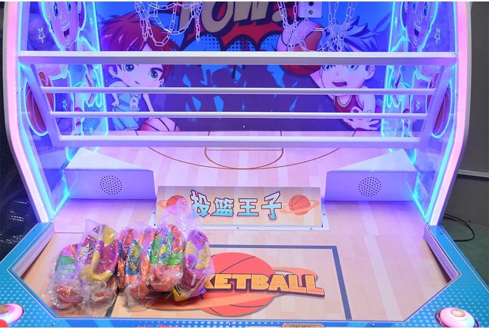 Children's Pop A Shot Arcade Basketball Game Machine 2 Players Coin Operated