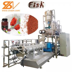 Buy cheap Automatic Aquatic Feed Pellet Bulking Machine Pet Fish Food Extrusion Production Plant product