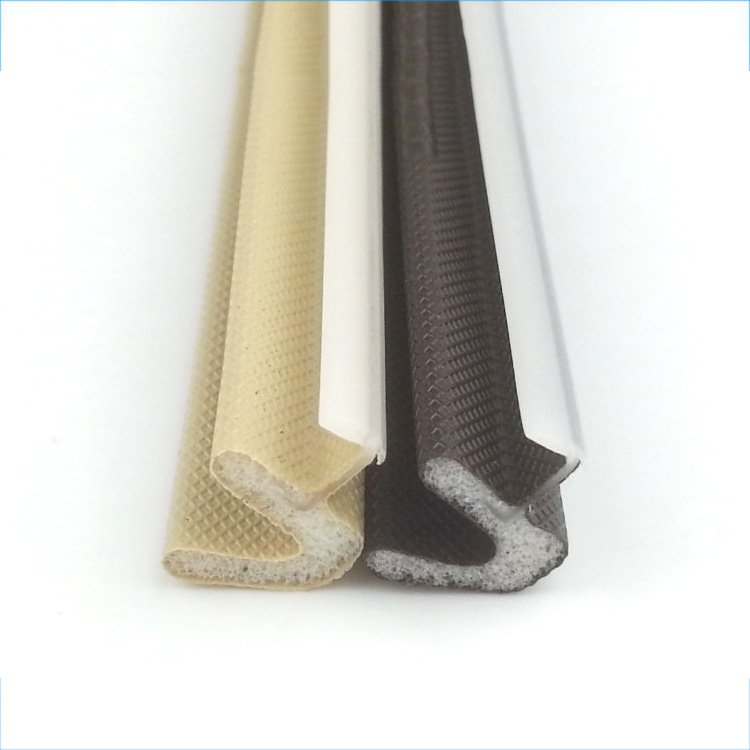 Brown TPE Door Draft Stopper for Under Door Bottom Seal Strip Home Weather Stripping