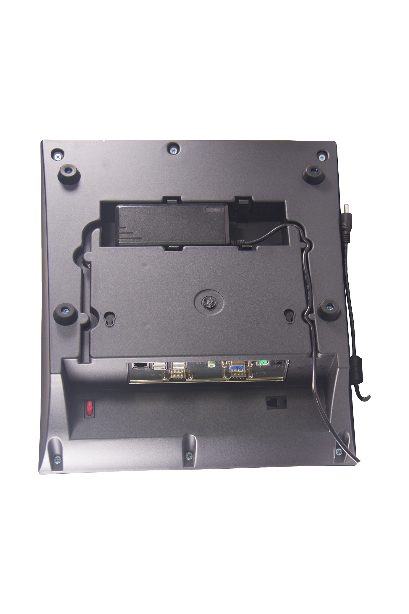 Orange Black 12 inch POS System with 58mm thermal printer and Resistance Touch Screen