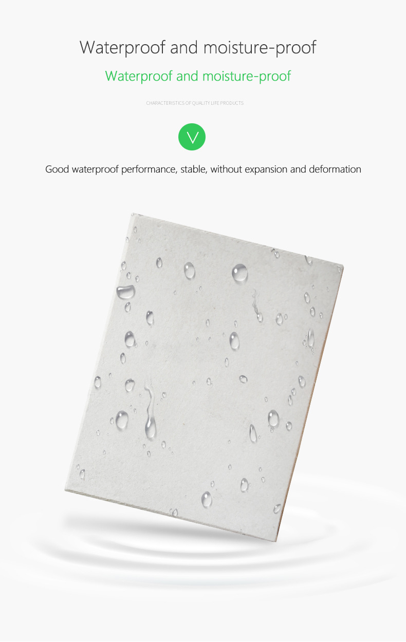 Waterproof Reinforced Fiber Board with Good and Polished Surface Calcium Silicate