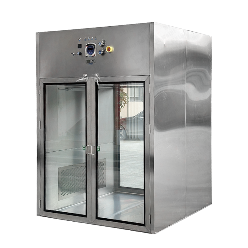 Double Door Clean Room Pass Box For Lab Hepa Adopts H14 Air Shower Pass Box