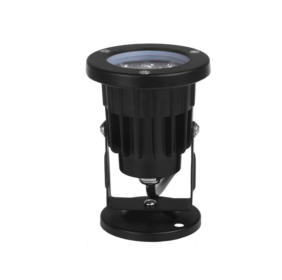IP65 waterproof round black D140xH315mm outdoor 3W LED lawn spike lights for hotel